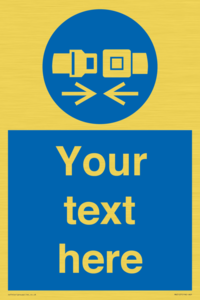 Custom Seatbelts Sign